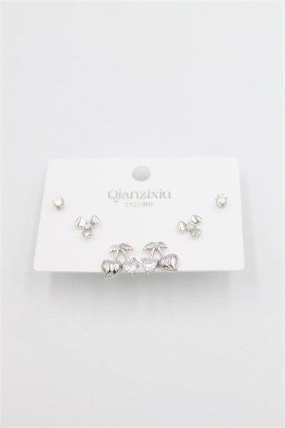 Çoklu Set Küpe - Gümüş