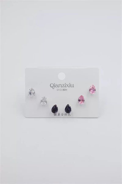 Çoklu Set Küpe - Gümüş