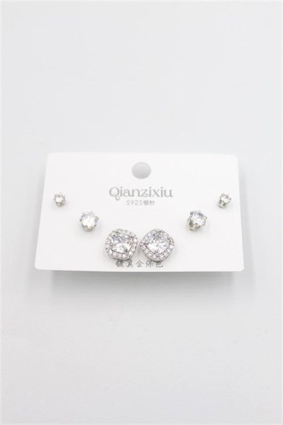 Çoklu Set Küpe - Gümüş