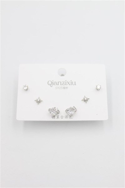 Çoklu Set Küpe - Gümüş