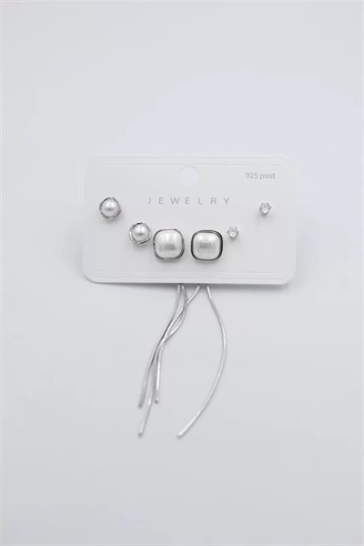 Çoklu Set Küpe - Gümüş