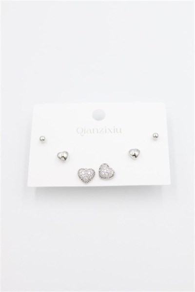 Çoklu Set Küpe - Gümüş