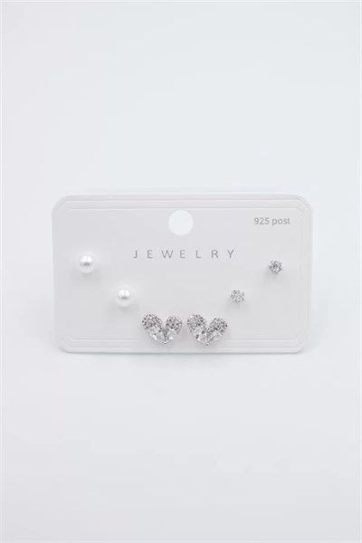 Çoklu Set Küpe - Gümüş