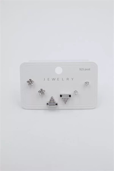 Çoklu Set Küpe - Gümüş