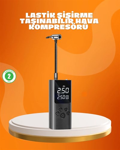 Çoklu Valf Adaptörlü Dijital Hava Pompası