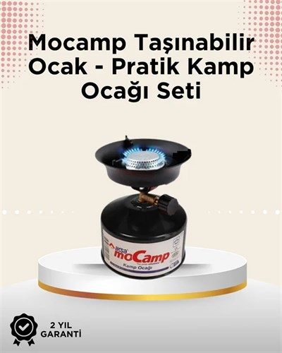Dayanıklı, Paslanmaz ve Yüksek Isı Dayanımlı Kamp Ocağı – Uzun Süreli Kullanım İçin