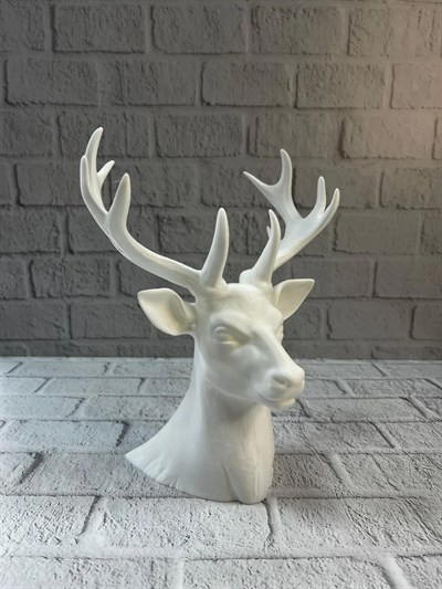 Dekoratif Beyaz Geyik Biblo Salon ve Raf Dekoru