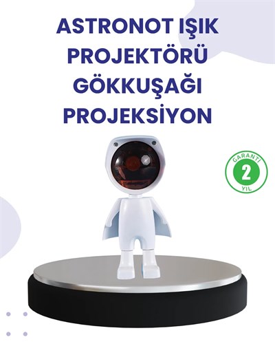 Dekoratif Gün Batımı Işığı – Astronot Figürlü