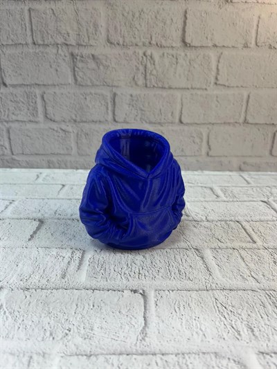Dekoratif Lacivert Hoodie Kalemlik 10x10 cm