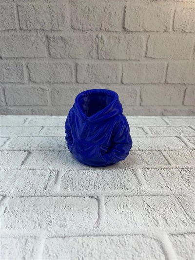 Dekoratif Lacivert Hoodie Kalemlik 10x10 cm