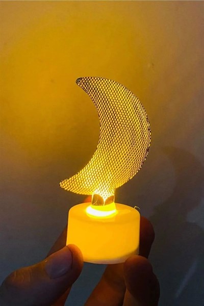 Dekoratif Led Lamba Metal Kaliteli Hediyelik 2 Adet