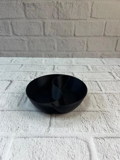 Dekoratif Siyah Çerezlik Kase 4’lü Set 3x12 cm