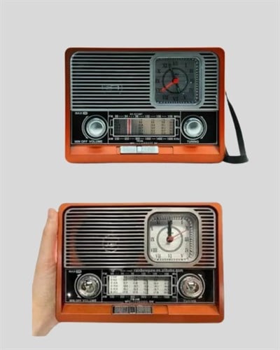 Dekoratif Vintage Radyo – Klasik Görünüm, Modern Fonksiyon ve Uzun Ömürlü Kullanım