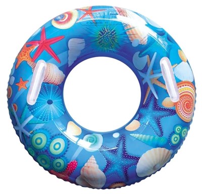 Deniz Altı Desenli Simit 90 Cm