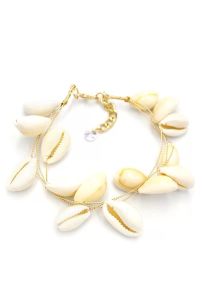 Deniz Kabuğu Bileklik - Beyaz