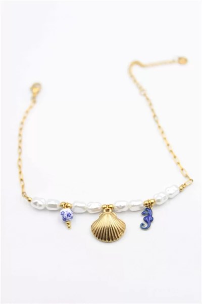 Deniz Kabuğu Halhal - Altın