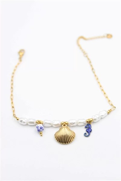 Deniz Kabuğu Halhal - Altın