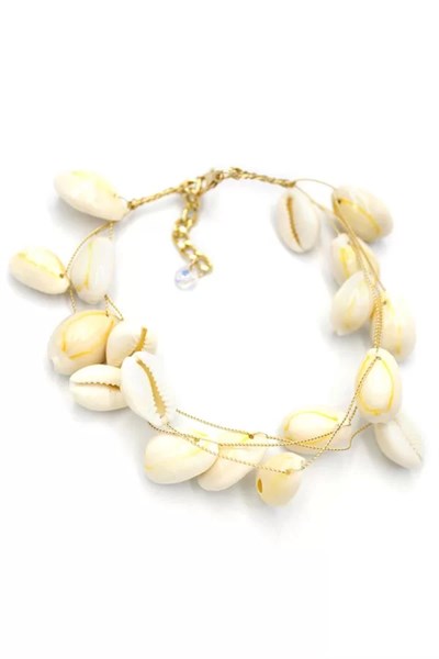 Deniz Kabuğu Halhal - Beyaz