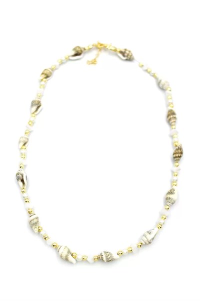 Deniz Kabuğu Kolye - Beyaz