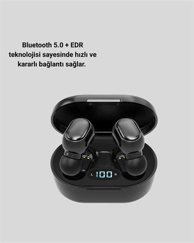 Derin Bass ve Net Tiz Özellikli Bluetooth Kulaklık