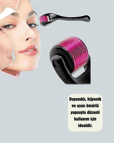 Dermaroller 1 mm Akne İzleri ve Çatlak Giderici Cilt Bakım Aleti