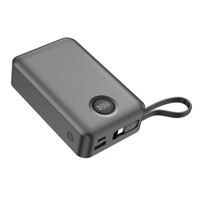 Dexim CZ03 65W PD Dahili Lightning& Type-C Kablolu 20000 Mah Powerbank