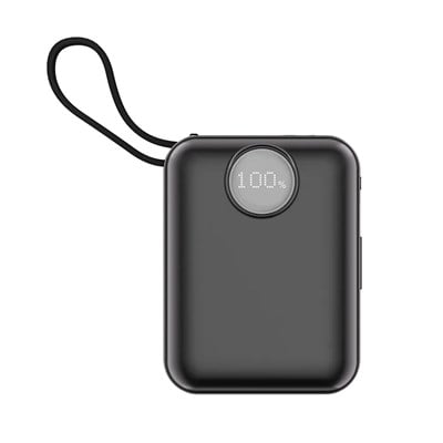 Dexim CZ04 45W PD Dahili Lightning& Type-C Kablolu 10000 Mah Powerbank