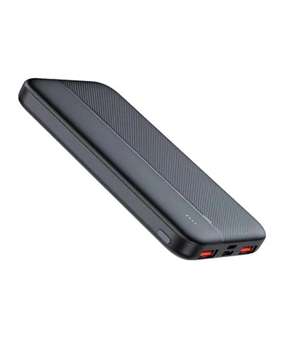 Dexim DC01 10000 mAh Led Işıklı Superslim Powerbank - Siyah