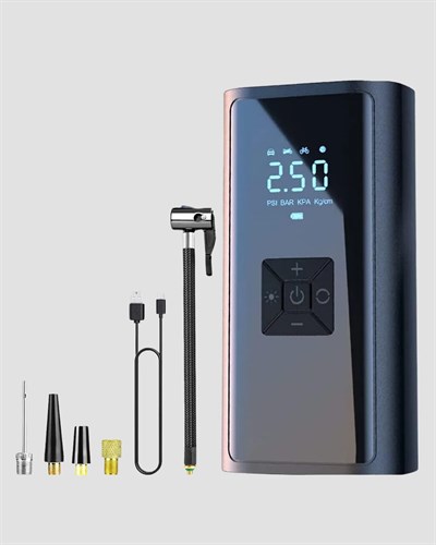 Dijital Ekranlı Kablosuz Hava Pompası LED Işıklı 12V 80W