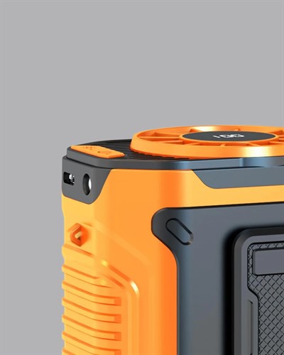 Dijital Ekranlı Turbo Mini Fan – 3 Kademeli Hız, Sessiz Çalışma ve Type-C Şarj