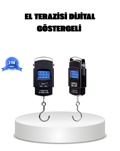 Dijital El Kantarı – 50 Kg Taşıma Kapasiteli, Taşınabilir Hassas Tartı