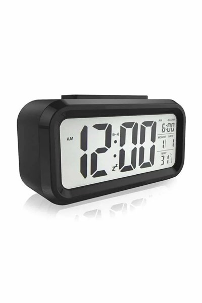 Dijital Masa Saati Takvim Çalar Saat Alarmlı Işıklı Led Ekran Pilli