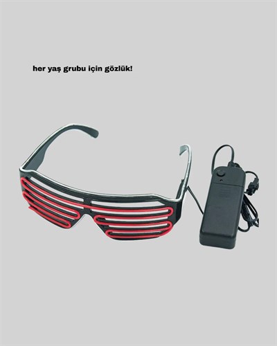 Dikkat Çeken Tasarımlı LED Işıklı Eğlence Gözlüğü