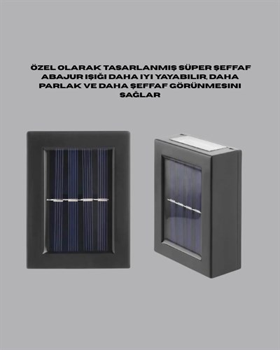 Dış Mekan Güneş Paneli ile Aydınlatma Lambası