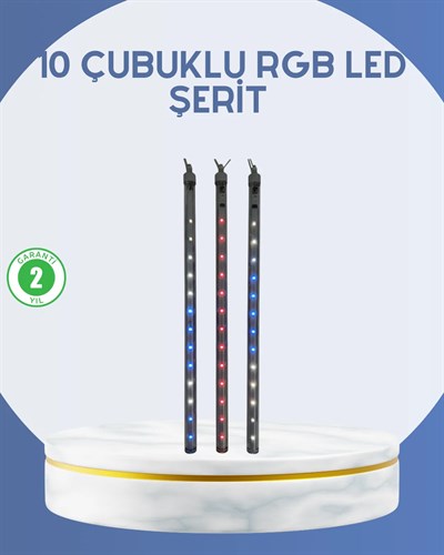 Dış Mekan LED Kayan Yıldız Işığı 10 Çubuk Aydınlatma