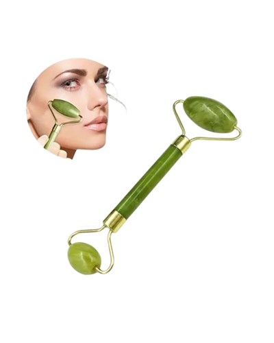 Doğal Yeşim Roller ve Gua Sha Yüz Şekillendirme Seti
