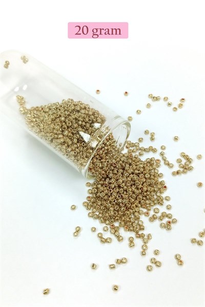 Dökme Cam Kum Boncuk (11/0) 2 mm - 4 Renk - Toplam 80 Gram -  BNC404