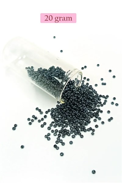 Dökme Cam Kum Boncuk (11/0) 2 mm - 4 Renk - Toplam 80 Gram -  BNC403