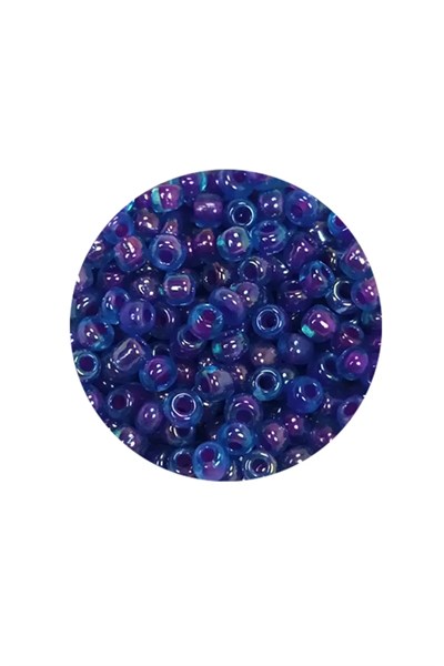 Dökme Cam Kum Boncuk (8/0) 3 mm - 20 Gram - Şeffaf Mavi - BNC149