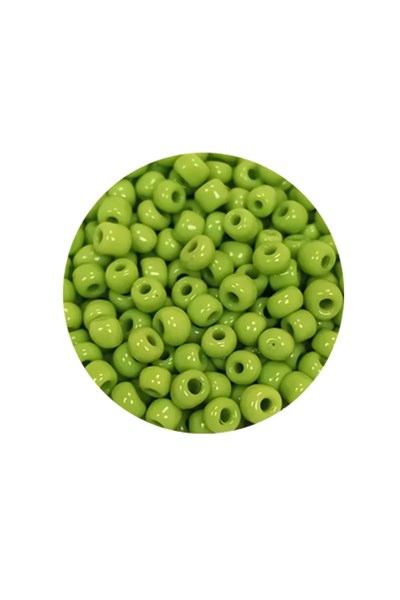 Dökme Cam Kum Boncuk (8/0) 3 mm - 20 Gram - Ihlamur Yeşili - BNC164