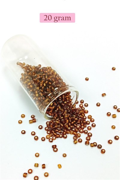 Dökme Cam Kum Boncuk (8/0) 3 mm - 4 Renk - Toplam 80 Gram - BNC419