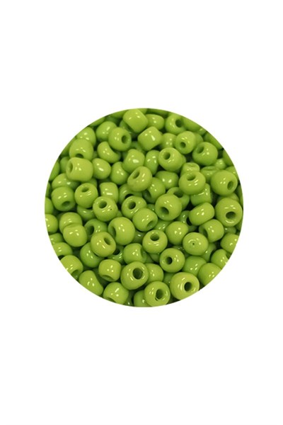 Dökme Cam Kum Boncuk (8/0) 3 mm - 60 Gram - Ihlamur Yeşili - BNC205