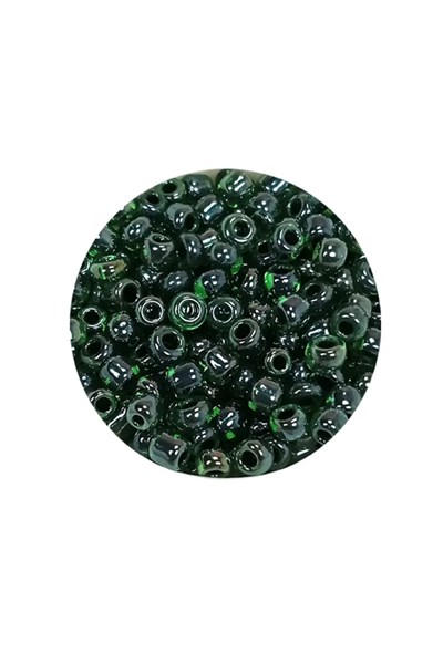 Dökme Cam Kum Boncuk (8/0) 3 mm - 60 Gram - Parlak Yeşil - BNC203