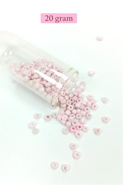 Dökme Cam Kum Boncuk Büyük Boy (6/0) 4 mm - 4 Renk - Toplam 80 Gram - BNC408