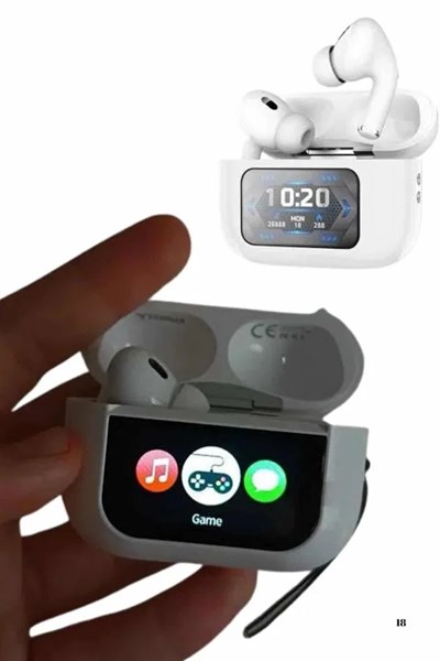 Dokunmatik Ekranlı Air Pro 2 ANC Kulaklık Kablosuz Çok Fonksiyonlu