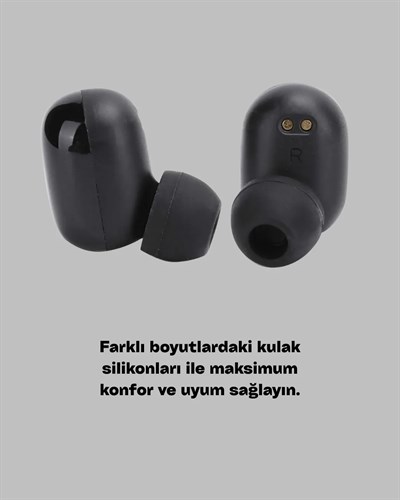 Dokunmatik Kontrollü ABS Malzemeli Bluetooth Kulaklık + Yüksek Kapasiteli Kutu