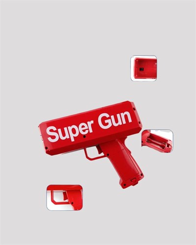 Dolar Boyutunda Kâğıt Atışı Yapan Pil ile Çalışan Oyuncak Tabanca