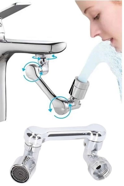 Dönebilen Musluk Başlığı Akrobat Mutfak Banyo Musluk Ucu Başlığı Oynar Başlıklı