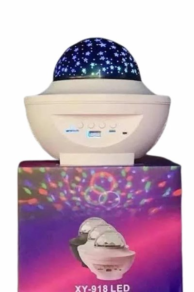 Dönen Işıklı Disko Topu Projektör Müzik Çalarlı Disco Speaker