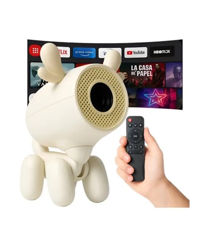 Döner Başlıklı Akıllı Projeksiyon HDMI USB TF Girişli